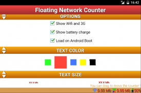 Floating Network Counter screenshot 1