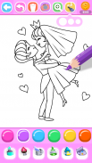 Princess Wedding Coloring Game screenshot 8