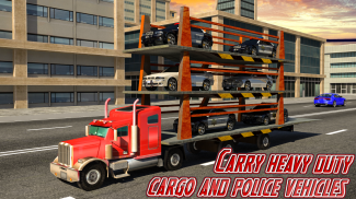 Police limo quad bike transporter: Police chase 3D screenshot 10