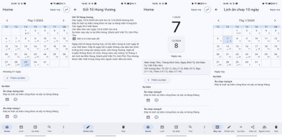 Âm lịch - Lịch sự kiện việt