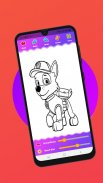 dog coloring book - Games screenshot 1