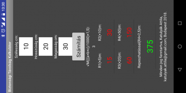 Biztonsági Távolság Kalkulátor (BTK) screenshot 0