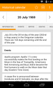 Calendario storico - Eventi e quiz screenshot 0
