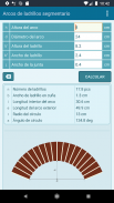Calculadora de arco de ladrillo (dovelas) screenshot 3