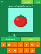 Quiz Fruits & Veggies names screenshot 4