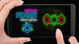 Fidget spinner neon glow screenshot 0