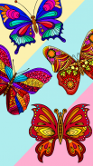 Butterfly Paint by Number Book - Animals Coloring screenshot 0