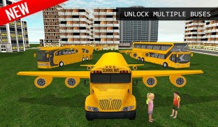 Flying School Bus Simulator 3D: Extreme Tracks screenshot 7