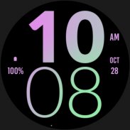 Pink Orchid Large Watch Face screenshot 2