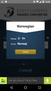 Climbing Grades Converter screenshot 2