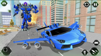 Flying Car Transformer Games screenshot 10