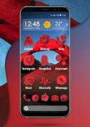 Apolo Red - Theme Icon pack Wallpaper screenshot 1