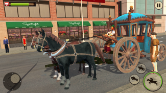 Horse Racing Taxi Driver Games screenshot 1