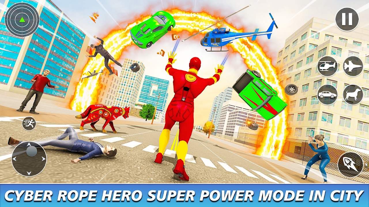 Cyber Rope Hero in Spider Game - APK datoteka Preuzmite za Android | Aptoide