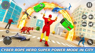 herói corda robô voador - cidade vegas crime screenshot 4