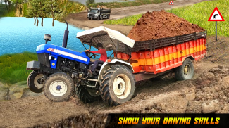 Tractor Trolley Farming Offroad Cargo Simulator 3D screenshot 0