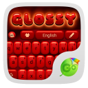 Glossy Red GO Keyboard Theme Icon