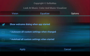 Cor e Música Visualizer screenshot 1
