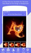 Fire Text Photo Frame screenshot 0