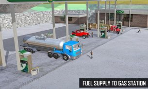 Oil Tanker Transporter Truck Driving Games screenshot 4