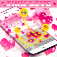 Розовая Любовь Клавиатура screenshot 1