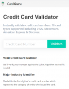 Credit Card Validator - CardGu screenshot 0