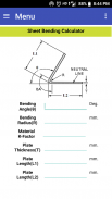 Sheet Bending Calculator screenshot 0