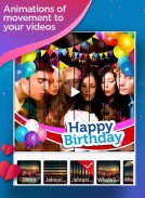 Happy birthday video maker screenshot 1