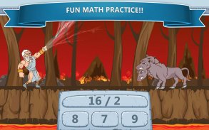 Jeux de maths Zeus vs monstres screenshot 1