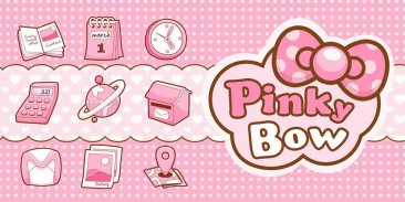 PinkyBow GO Launcher Theme screenshot 1