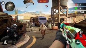 Zombie Gun Strike: Off-line Zombie War 3D gratuito screenshot 3