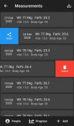 WMMS - Weight, Fat, Muscle, Visceral Fat, Body Age screenshot 1