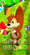 Slice It & Talk: Squirrel Fun screenshot 1