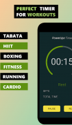 Penghitung Waktu - untuk latihan Kebugaran, Tabata screenshot 3