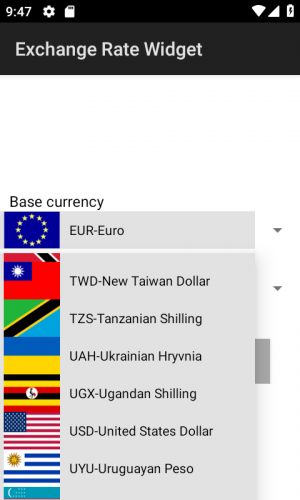 Exchange Rate Widget screenshot 4
