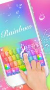 Keyboard-Glass Rainbow Colorfu screenshot 1