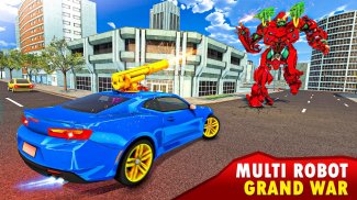 Grand Flying Robot Car Game 3D screenshot 2