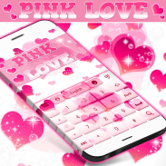 Розовая Любовь Клавиатура screenshot 4
