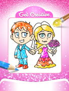 Bride and Groom Coloring book screenshot 5