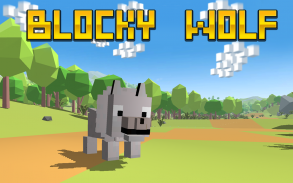 Blocky Wolf Simulator screenshot 1