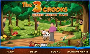 # 189 Hidden Object Games New Free - Three Crooks screenshot 1