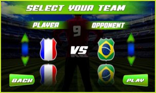 كرة القدم لعبة المباراة العالم screenshot 1