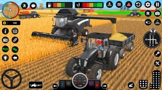 ट्रॅक्टर खेळ आणि शेती खेळ 3D screenshot 1