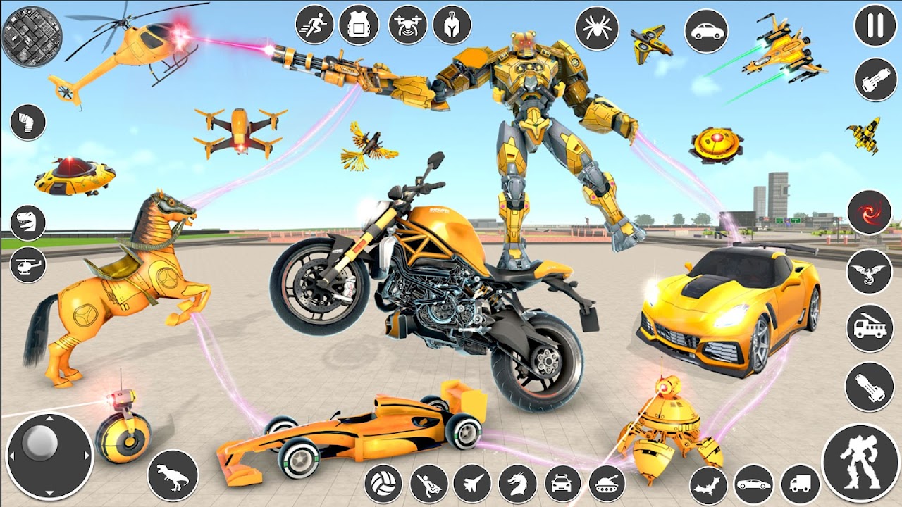 Raposa fazer tiro ao robô de bicicleta jogo robô - Download do APK para  Android