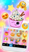 Kawaii Ice Cream Keyboard Theme screenshot 2