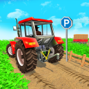 Farm Big Tractor Driving Game Icon