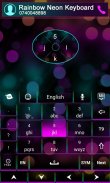 GO Keyboard Rainbow Neon Theme screenshot 5