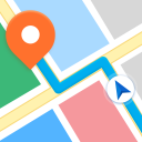 Mapas GPS, Direcciones - Rastreador de ruta Icon