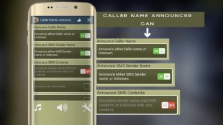 Locutor de nombre de llamada, Flash on call y SMS screenshot 13