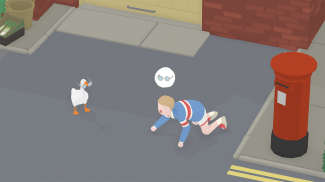 How to get thrown over the fence in Untitled Goose Game